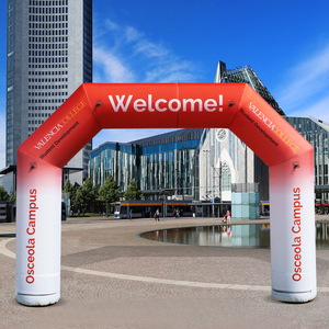 Arco de Vinilo Personalizado de 10 pies de Altura, Arco Portátil para Bodas y Eventos, Arco de Meta Fort Buchanan P.R. MWR - Product Image 3