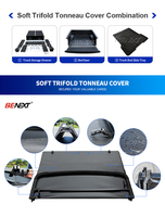 Benext Couvre-lit de camion rétractable Ranger Wildtrak Couverture de tonneau pliante à rouleau souple pour 2024 Xlt Mitsubishi L200 Ford