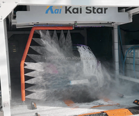 Machine de lavage de voitures électrique automatique sans contact pour véhicules de grande taille, en acier inoxydable, vitesse de lavage de 3 à 8 minutes