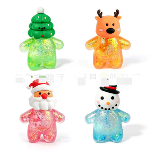 Nouveau jouet anti-stress en maltose à presser, Père Noël et Bonhomme de neige, vente en gros d'usine - Product Image 5
