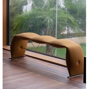 Bancs pouf en tissu <span class=keywords><strong>de</strong></span> Style moderne nordique velours <span class=keywords><strong>rose</strong></span> <span class=keywords><strong>banc</strong></span> <span class=keywords><strong>de</strong></span> <span class=keywords><strong>lit</strong></span> <span class=keywords><strong>de</strong></span> chambre à coucher d'intérieur meilleur vendeur pour la maison meubles <span class=keywords><strong>de</strong></span> salon - Product Image 3