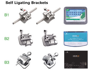 Meistverkaufte Hochwertige Edelstahl Metall Kieferorthopädische Passive Selbstligierende Brackets Manuelle Zahnspangen zum Fabrikpreis - Product Image 6