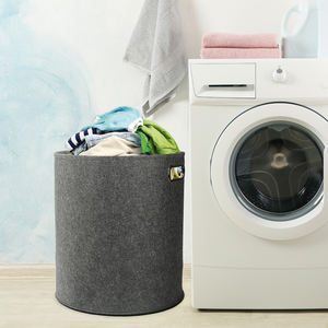 Eco <span class=keywords><strong>feltro</strong></span> pieghevole cesto biancheria pesante cesto biancheria per vestiti giocattoli personalizzati - Product Image 2
