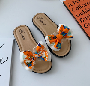 Nouvelles pantoufles pour filles, élégantes, pour l'intérieur et l'extérieur, avec un joli nœud, sandales de princesse pour enfants - Product Image 2