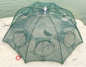 Piège à écrevisses, piège à crabes, piège à poissons pliable, piège à appâts de pêche, filet de pêche, cage avec 18 pieds pour attraper les petits poissons appâts - Product Image 4
