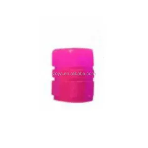 Autozubehör ABS-Material Fluoreszenz-rosa Reifenventilkappe 14,5 * 16 mm Stielkappe Reifenventil Staubkappe für Universal