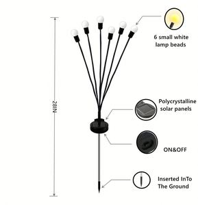 <b>Solar</b> <b>Powered</b> IP65 Waterproof LED Street <b>Light</b> <b>Firefly</b> Shaped Garden Pathway Decoration Ground Level Swaying <b>Light</b> - Product Image 2