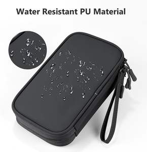 Échantillon gratuit : Sac de rangement pour câbles de voyage, étui pour accessoires électroniques, sac de rangement portable à double couche pour câbles - Product Image 6