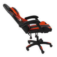 Fauteuil de bureau ergonomique haut de gamme en tissu, pivotant et inclinable, confortable pour le travail et le gaming à domicile