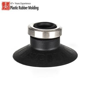 Ventouse en caoutchouc silicone blanc durable et personnalisée, petite ventouse à vide pour bras robotiques et équipements de manutention industrielle - Product Image 1