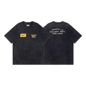 Camiseta Vintage de Algodón Puro sin Planchado con Diseño de Corazones y Letras de Palm Angels, Unisex, Cuello Redondo, Manga Corta - Product Image 4