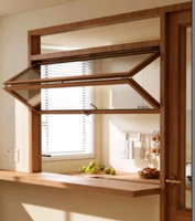 Rotura térmica Aluminio Vertical Ventanas plegables Vista grande Vidrio Bi-plegable Ventana
