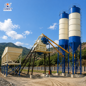 เครื่องผสมคอนกรีตสำเร็จรูปอัตโนมัติขนาดกะทัดรัด HZS50 50M3/ชม. พร้อมเครื่องป้อนวัสดุและสายพานลำเลียงแบบสกรู สำหรับโครงการก่อสร้าง - Product Image 6
