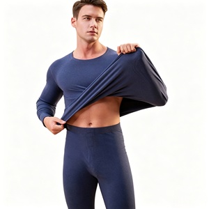 LANBAOSI Lot <span class=keywords><strong>de</strong></span> 2 <span class=keywords><strong>sous</strong></span>-vêtements thermiques pour homme, <span class=keywords><strong>sous</strong></span>-vêtements <span class=keywords><strong>de</strong></span> ski, couche <span class=keywords><strong>de</strong></span> base fonctionnelle à manches longues, football, hiver chaud, spandex/polyester - Product Image 4