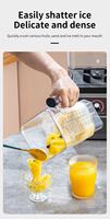 Professionnel 1.8L Commercial 110V 220V Silencieux Commercial Heavy Duty Sound Proof Blender Numérique High Speep Smoothie Blender