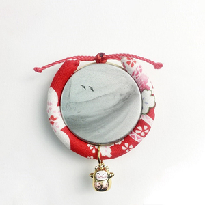 Estilo japonés Chirimen Sakura Floral Bow Tie <span class=keywords><strong>Collar</strong></span> de gato con campana - Product Image 3