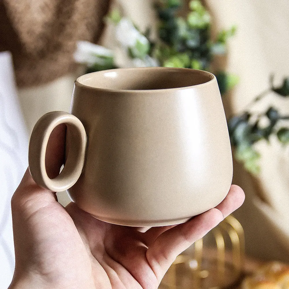 Factory Pink Korean Nordic Porcelain Tea Wholesale Modern Ceramic Mug Customized Logo Coffee Cup