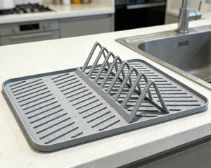 35*30CM Silicone Non-Slip Dish Drying <strong>Mats</strong>, Kitchen Easy Clean <strong>Draining</strong> <strong>Board</strong> <strong>Mat</strong> Table <strong>Mat</strong> Pot Holder Placemat Spoon Rest - Product Image 3