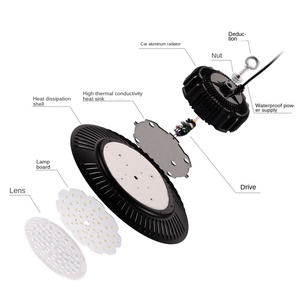 Lámpara Industrial de Techo 150W SMD2835 5000K Aluminio IP20 Garantía de 3 Años Corte Total de Luz CRI90 para Almacenes - Product Image 6