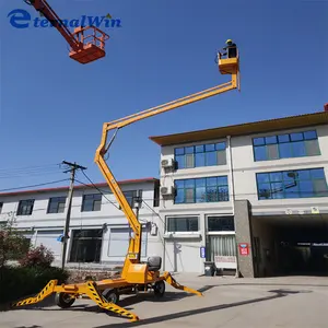 China Towable Telescopic Articulated Boom Lift Trailer Man Lift Aerial Work Platform Scissor Lifter