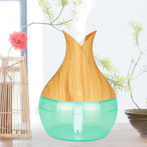 <b>Wood</b> Grain Vase Humidifier Usb Mini 0.5L Home Office Bedroom <b>Moisturizing</b> Atomizer - Product Image 5