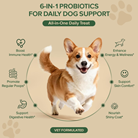 Prix d'usine – Comprimés probiotiques naturels pour chiens, saveur canard – Équilibre intestinal, confort cutané, soutien immunitaire et digestif – Probiotiques 6 milliards d'UFC