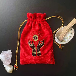 卸売ベルベットポーチバッグダストバッグジュエリーコットン麻収納タロットバッグベルベット - Product Image 1