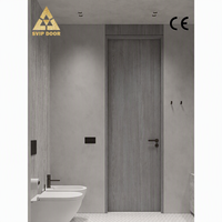 Porte intérieure de haute qualité, résistante à l'eau, au design moderne, pour chambre et salle de bain, garantie 5 ans