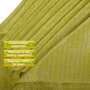 Sacs tissés en polypropylène jaunes personnalisés durables RUIQI, adaptés au <span class=keywords><strong>transport</strong></span>, au stockage des aliments et au stockage domestique, grand sac tissé - Product Image 1