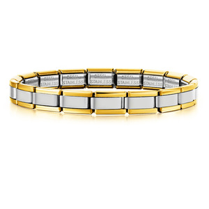 Brazalete Modular de Acero Inoxidable con Cierre Magnético Elástico, Diseño Geométrico de Cubo, Accesorio de Joyería para Reloj - Product Image 2