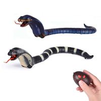 Juguetes de Broma de Halloween, Serpiente Cascabel Realista con Control Remoto Infrarrojo, Naja con Control IR