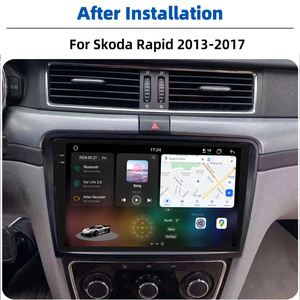 Radio <span class=keywords><strong>Android</strong></span> 12 + 256G pour Skoda Rapid 2013-2017 QLED 2K écran sans fil carplay GPS Navigation unité principale - Product Image 2