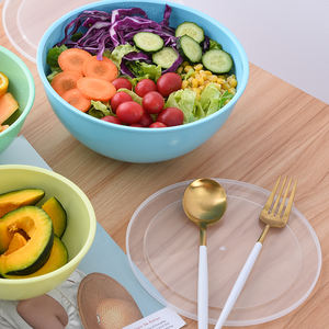 Tazones Redondos Portátiles de PP para Ensaladas de Frutas, Frescos y Personalizados de Alta Calidad para Uso en Escritorio - Product Image 1