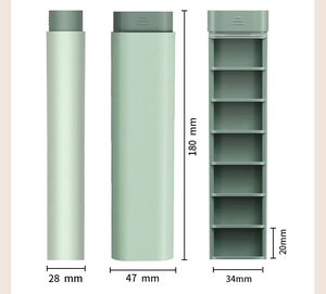 Boîte à pilules portable de voyage OEM Medibox HT003 en gros, mini-organisateur de rangement pour médicaments, 7 jours, 6 compartiments - Product Image 6