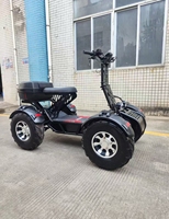 Scooter électrique pliable à suspension intégrale, étanche, batterie 60 Ah, quatre roues, chariot de golf pour adultes