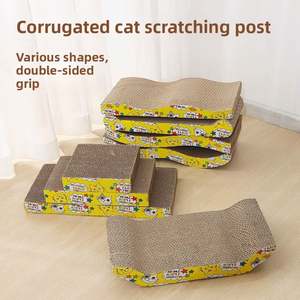Entrega Direta do Fabricante de Gato de Alta Qualidade Jogando <span class=keywords><strong>Scratcher</strong></span> Seguro e Ambientalmente Amigável Gato Coçando Papelão - Product Image 6