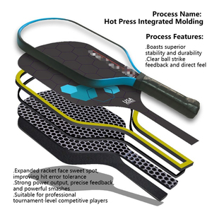 Tùy chỉnh sợi carbon pickleball mái chèo 3K 16mm Độ dày broomstick trufoam Gen 4 thermoformed ARC Top thoải mái vợt - Product Image 4