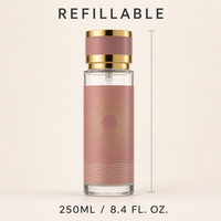 Flacon de parfum vide en verre de 250 ml, noir mat, cylindrique avec bouchon argenté, style arabe, flacon de luxe rechargeable en gros