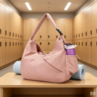 Tas Gym Unisex Ramah Lingkungan Tahan Air, Tas Olahraga Modis, Tas Travel untuk Matras Yoga, Tahan Lama, Portabel, untuk Belanja dan Aktivitas Sehari-hari