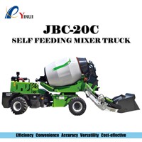 Camion malaxeur à béton autochargeant avec benne de chargement : Économisez du temps et des efforts de mélange pour des travaux de construction efficaces