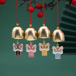 Carillons à vent personnalisés en gros sur le thème du Lion de Noël pour réveiller la prospérité et attirer la richesse, ornements de décoration intérieure - Product Image 4