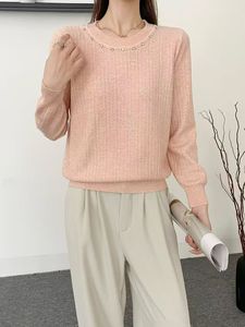 Nuova Collezione Invernale 2026: Maglione Vintage da Donna con Collo Tondo, Maniche Lunghe, Lavorazione a <span class=keywords><strong>Maglia</strong></span> Computerizzata, Bottoni Eleganti e Vestibilità Slim - Product Image 2