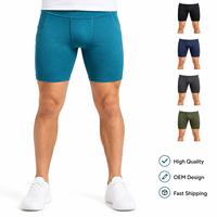 Pantalones Cortos de Compresión Premium para Gimnasio, Ajuste Corporal, Tela Elástica, Diseño Personalizado OEM ODM, Entrenamiento, Deporte, Yoga, para Hombre