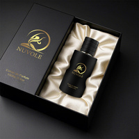 Vente flash Flacon de parfum personnalisé 30ML 50ML Flacon de parfum en verre Dégradé noir Flacon de parfum rond personnalisé avec emballage boîte