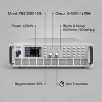 Fuente de Alimentación CC Bidireccional Programable de 20kW 500V 160A PBS 2500-160L, Fuente y Receptor CC Regenerativo para Pruebas CC-CC