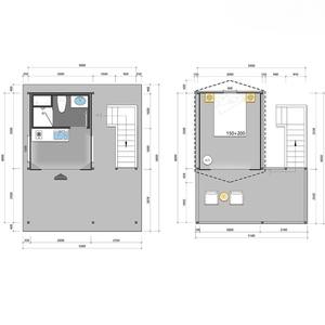 Casa de Lujo para Acampar al Aire Libre, Campamento, Zona Escénica Nómada, Alojamiento para Acampar, Cabaña Vacacional, Tienda de Campaña de Doble Capa Tipo Hotel - Product Image 6