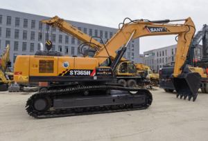 Venta caliente usada Caterpillar SANY SY365H excavadora sobre orugas con motor disponible a precio barato en Shanghai Yard - Product Image 2