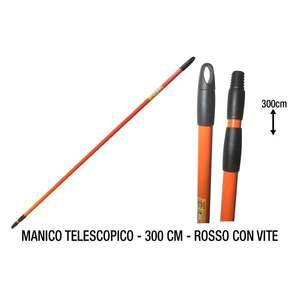 Manico Telescopico Rosso 3M Strumenti di Pulizia con Vite - Product Image 1