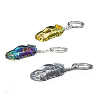 Llavero de Coche Deportivo de Aleación Fundida a Presión a Escala 1/64, Modelo Coleccionable en Miniatura con Anillo para Llaves, Decoración, Regalo para Amantes de los Coches