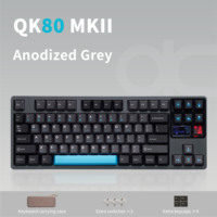 Teclado Mecánico de Aluminio Tri-Modo QK80 MKII, Distribuidor Oficial, 8000mAh, Compatible con VIA, Pedidos al por Mayor